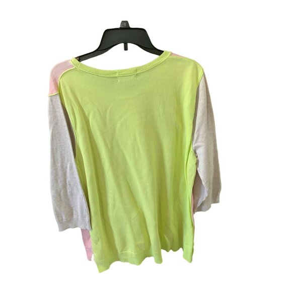 Lands End Womens Size 2x 20W 22W 3/4 Sleeve Lightweight Pullover Sweater Colorbl - Picture 3 of 3